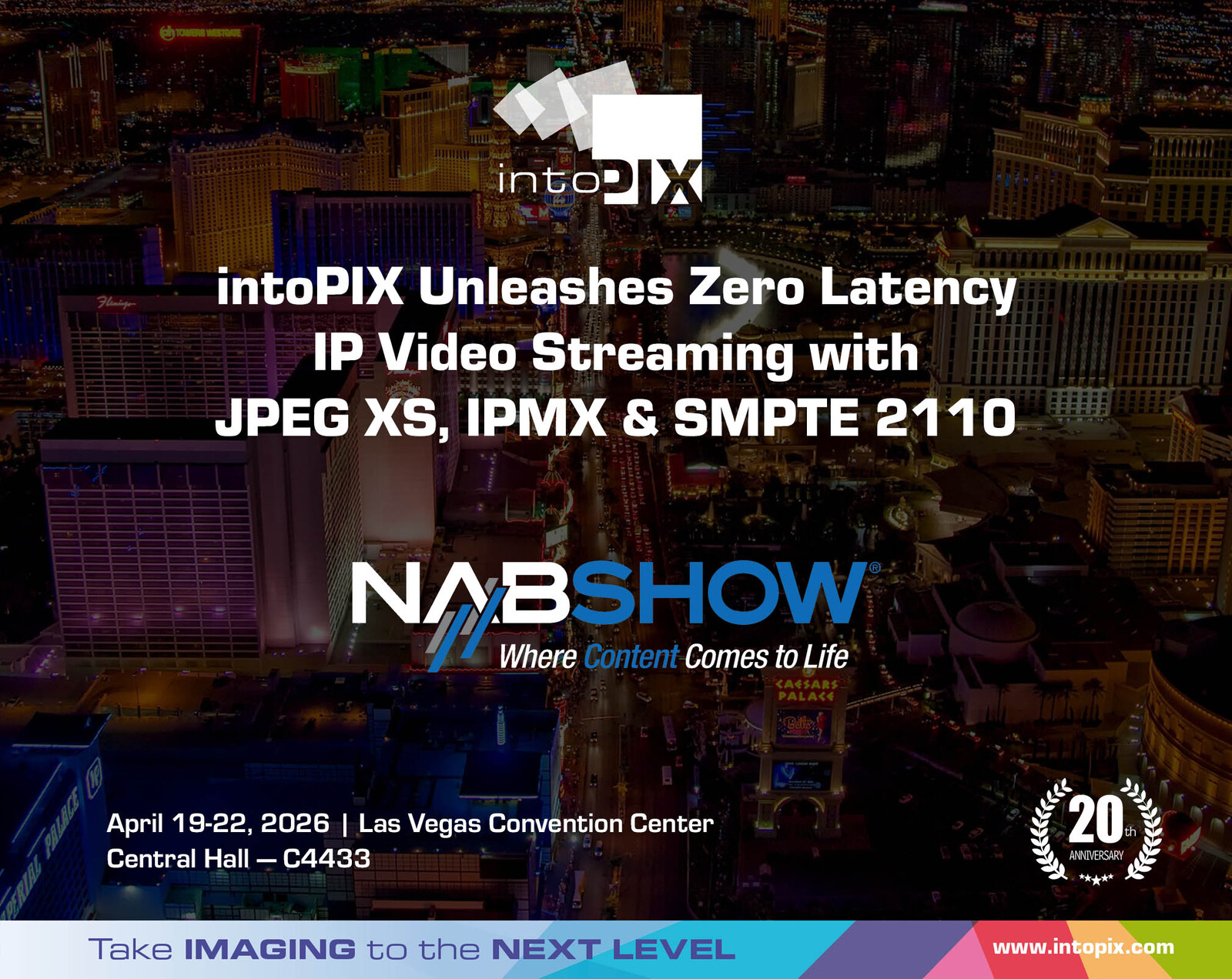 IntoPIX Unleashes Zero‑Latency IP Video Streaming With JPEG XS, IPMX & SMPTE 2110 At NAB Show 2026